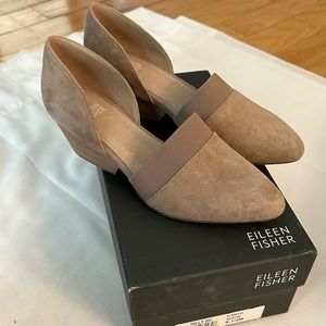 Eileen Fisher Hilly Suede Wedge D’Orsay